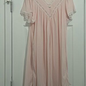 Elegant Pink Lace Nightgown